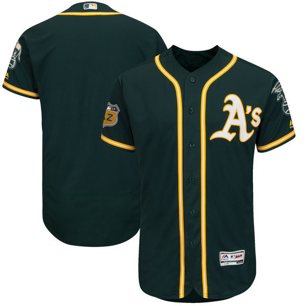 2017 MLB Oakland Athletics Blank Green Jerseys